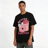 Sweet Heart Coffee Donut Better Together Graphic Casual Top Pure cotton T-shirt