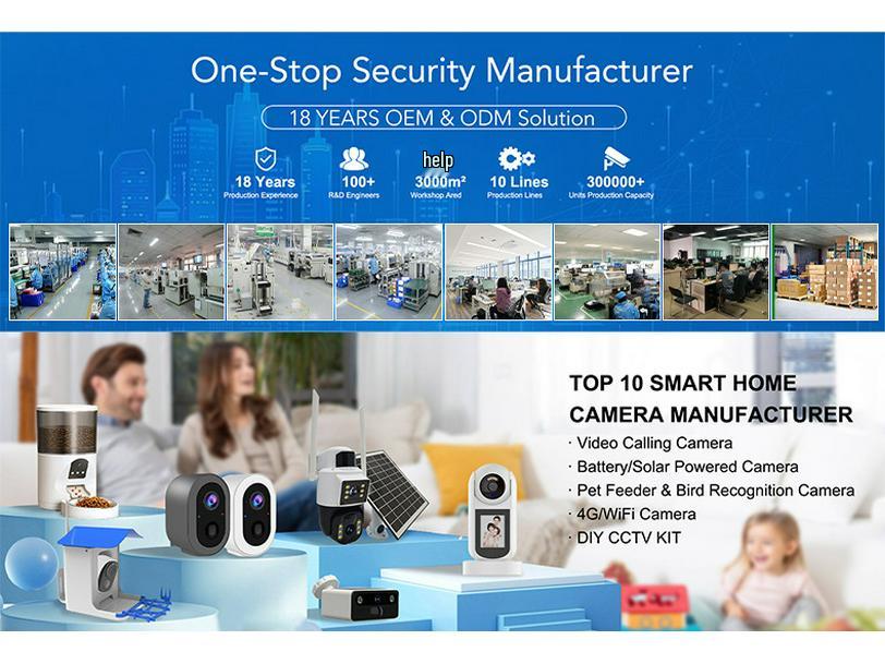 Dual-Camera AI Indoor Gimbal Camera with Remote Panoramic Monitoring