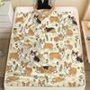 1PC Cute Dog Print Flannel Blanket, High Quality All Seasons, Home Decor, Warmth and Comfort, Perfect for Christmas Gifts
