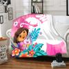 1pc Blanket D-Doras The Explorer1 Print Design, Lightweight Blanket for Sofa, Bed- Soft &Warm, Gift for All Seasons Like Christmas, Halloween