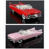 1/24 Cadillac Eldorado Vintage Retro Spielzeug für Kinder Diecast Metall Miniaturmodell Rückzugsantrieb Sound & Licht Sammlung Geschenk Jungen