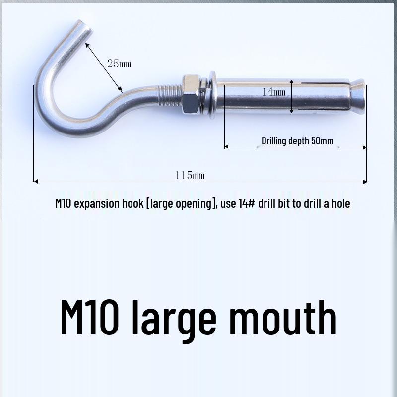 Edelstahl Öse für Absturzsicherung und Fallschutz mit Expansionshaken