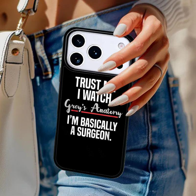 American TV Greys Anatomy Phone Case For iPhone 17 Air 14 15 13 12 Max Cover For Apple 14 15 16 16e 11 Pro Max Plus Coque