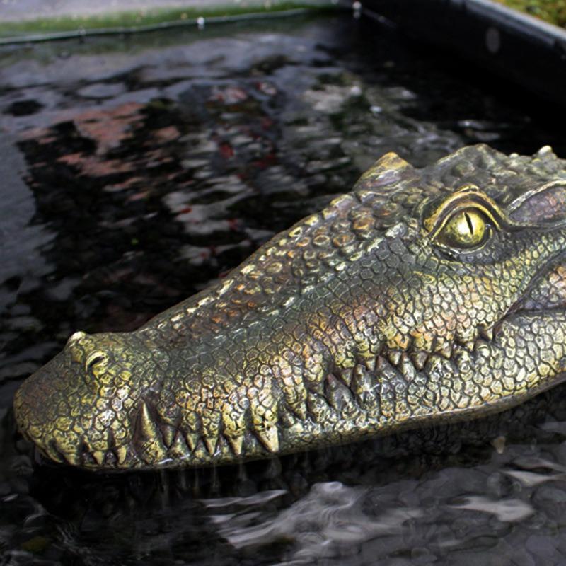 Floating Crocodile Ornaments, Creative Outdoor Garden Simulation Animal Decoration, Courtyard Pond, Fish Tank, Floating Landscape
