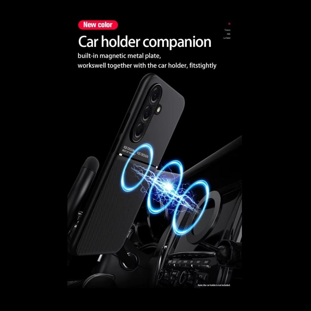 Business Magnetic Leather Texture Phone Case For OPPO Reno 15 14 Pro 15F 14F Invisible Stand Shockproof Armor Protection Cover