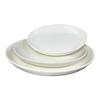White Ceramic Round Deep Dinner Plate