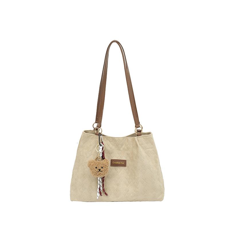 Women's shoulder bag large capacity retro tote bag fashion versatile messenger bag simple commuter armpit bag