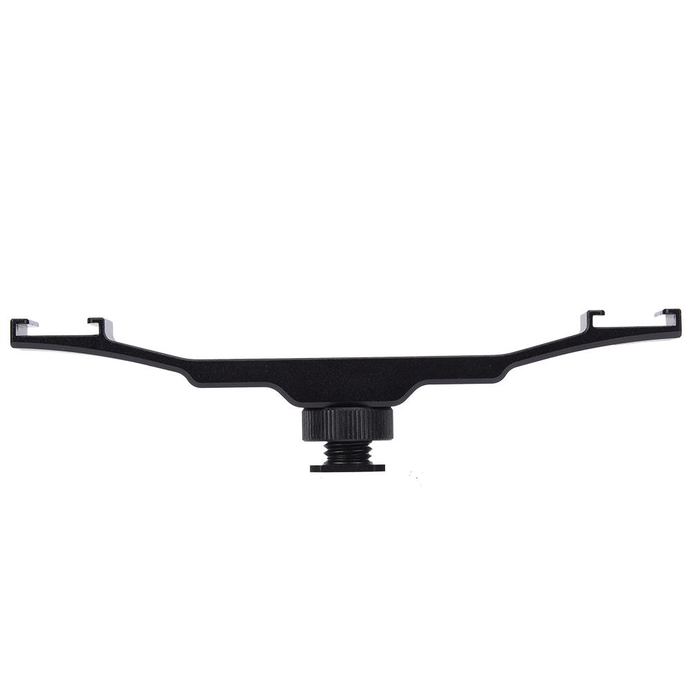 Double End Cold Shoe Mount Bracket Extension Rod for Camera Flash Fill Light Microphone Holder