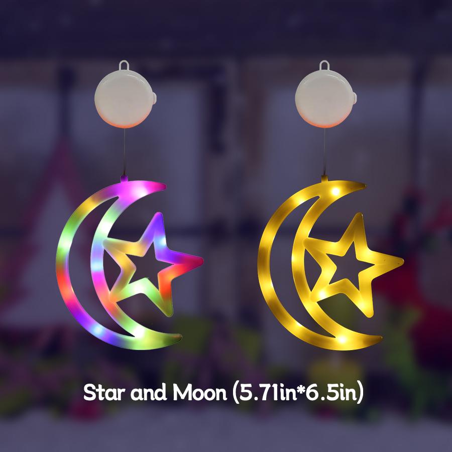 LED Christmas atmosphere decoration suction cup light, can adsorb glass and hang, color light/warm light optional