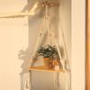 Floating Triangle Shelves Wood Stand Boho Home Decor Corner Shelf LivingRoom Bedroom Wall Hanging Decoration Shelf Display Stand