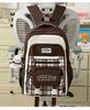 Schoolbag new student schoolbag travel backpack plaid contrasting color college style middle school student multi-compartment backpack