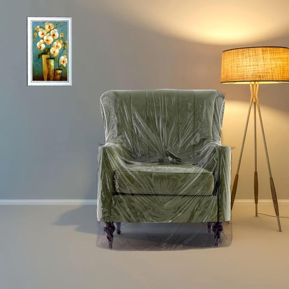 Plastic Recliner Chair Cover Waterproof Armchair Slipcover Furniture Protector  Pets Protection