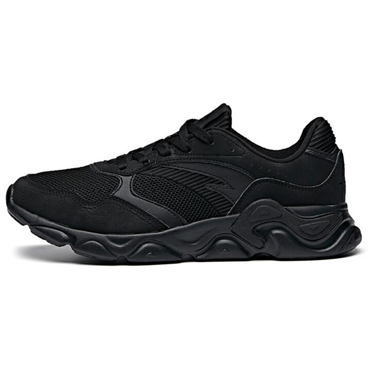 

New Anta Cushioning, Slip Resistant, Breathable, Lightweight Low Top Running Shoes Men s Black 112015570-8 44.5