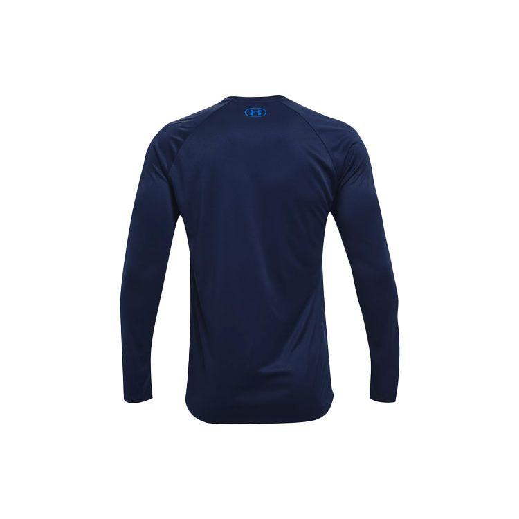 Under Armour Velocity Casual Breathable Training Long Sleeve Raglan T-Shirt Men Tops Academy-Blue 1366783-408