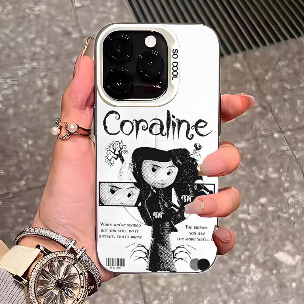 

Anime Hot C-Coraline Phone Case For IPhone 17 Pro Max 16 15 14 13 11 12 Mini Xs Xr 8 Plus Se Color Silver Cover iPhone 14 Plus