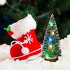 Neuer Mini-Weihnachtsbaum 20/25/30/40cm Bastelarbeit LED-Licht Künstlicher Weihnachten Schmuck Künstlicher Weihnachtsbaum Neujahrsgeschenk