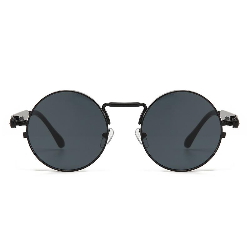 Vintage Male Punk Style Sunglasses Colorful Round Metal Frame Premium-quality Durables Female Stylish Sunglasses Uv400