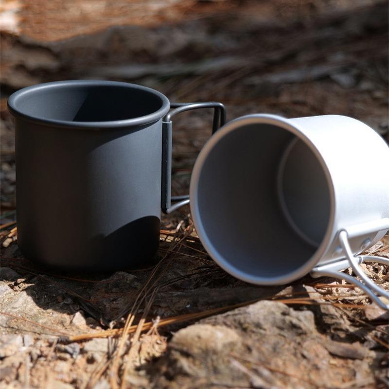 Camping Mug Aluminum Alloy Cup Tourist Tableware Picnic Utensils Outdoor Kitchen Equipment Travel Cooking Set Camping Equipment