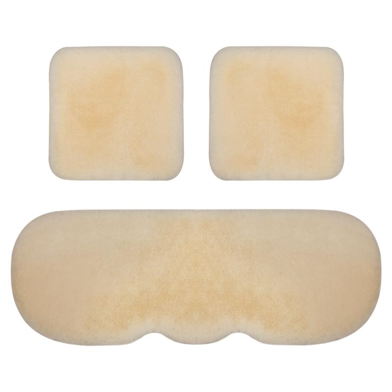 Housse de siège de voiture, coussin chaud d'hiver en peluche, siège de voiture avant et arrière, Capes en fourrure de laine, ensemble de coussins en coton