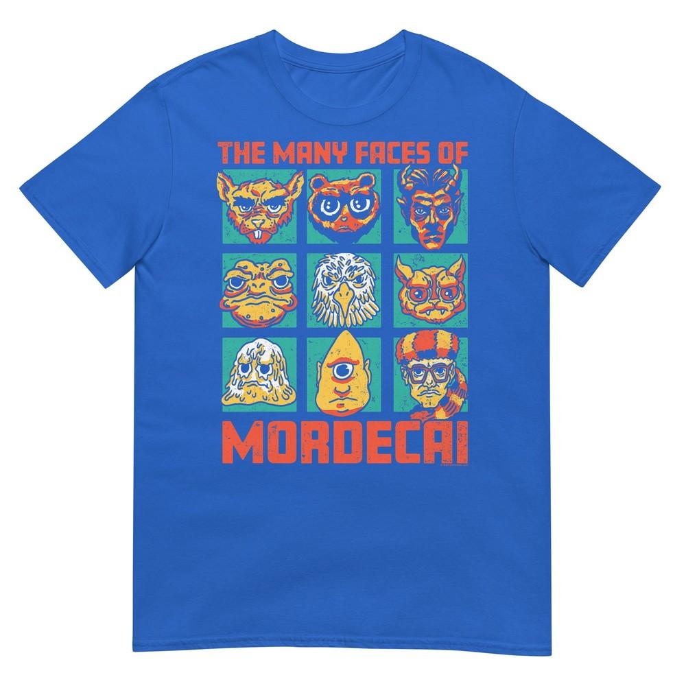 Dcc Unisexy Faces Of Mordecai Grid Funny Gamer Series Book Tshirt