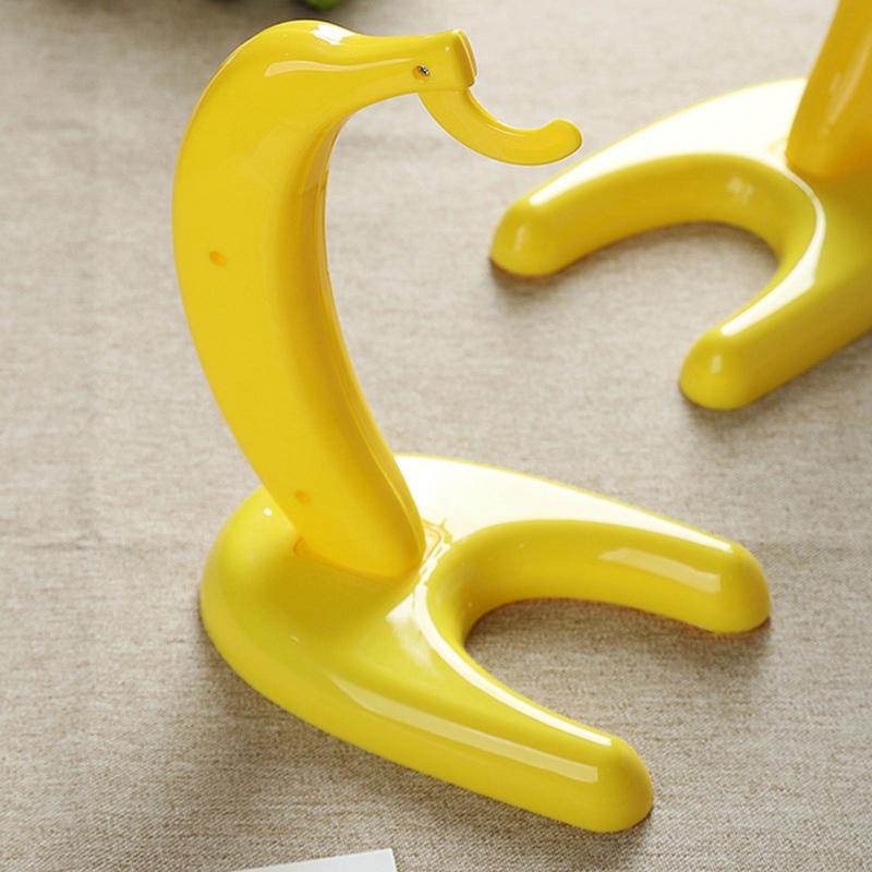 Soporte Colgador de Plátanos Gancho para Plátanos Guardián Creativo Soporte para Plátanos de Sobremesa Grado Alimenticio Estante para Plátanos Robusto Para Cocina Hogar