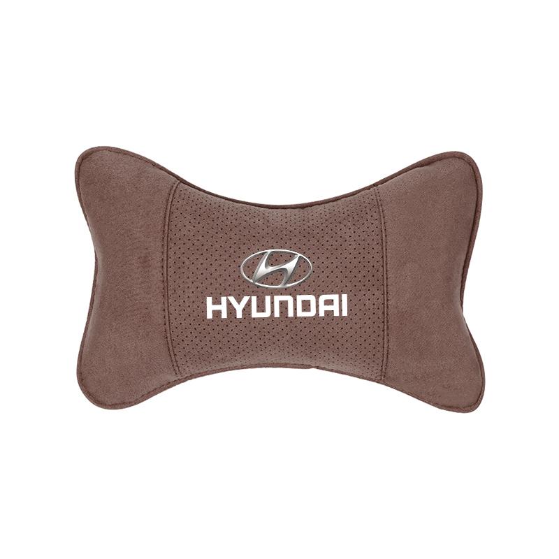 Suede Headrest Car Breathable Memory Foam Neck Pillow For Hyundai Creta Matrix Bayon Venue Veloster Tucson Accent Kona Elantra vfis9