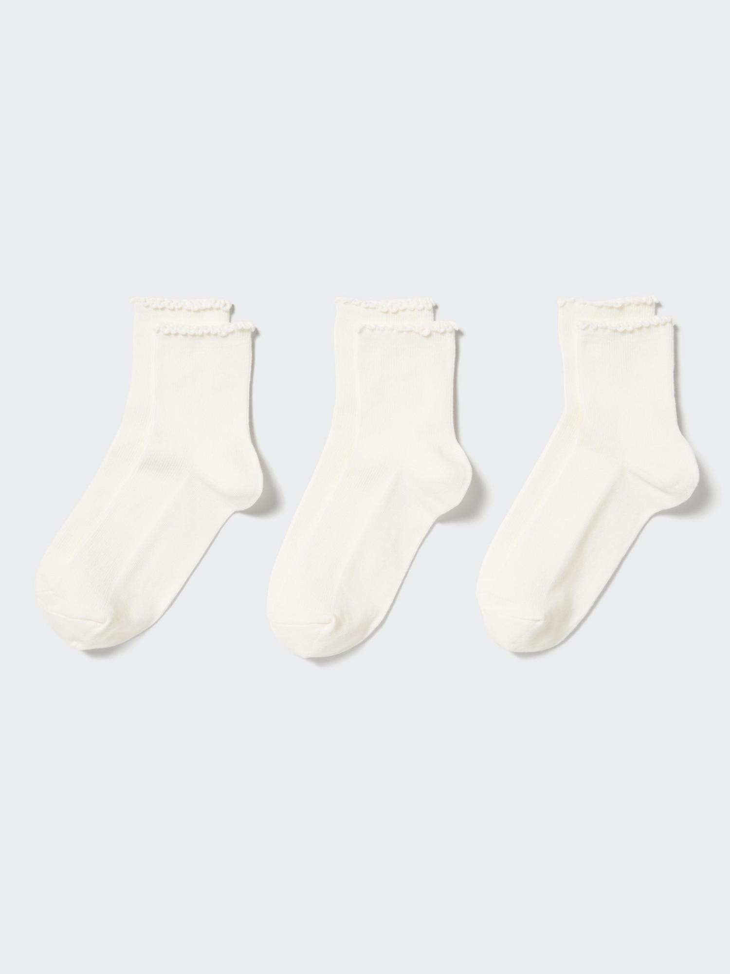 

Uniqlo Япония Обычные носки 3 пары Носки-крю Мягкие 00 WHITE/2325