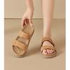 Thick-soled Drag Women's Model 2025 Summer New Retro Shoes Lazy Drag Open-toed Beach Cool Slippers Women's Versatile