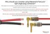 Nakamichi FanLock Excel Series 24k Gold Plated Right Angle Banana Plugs 10 AWG 18 AWG Gauge Size 4mm for Speaker Amplifier Stereo Home Theater Radio