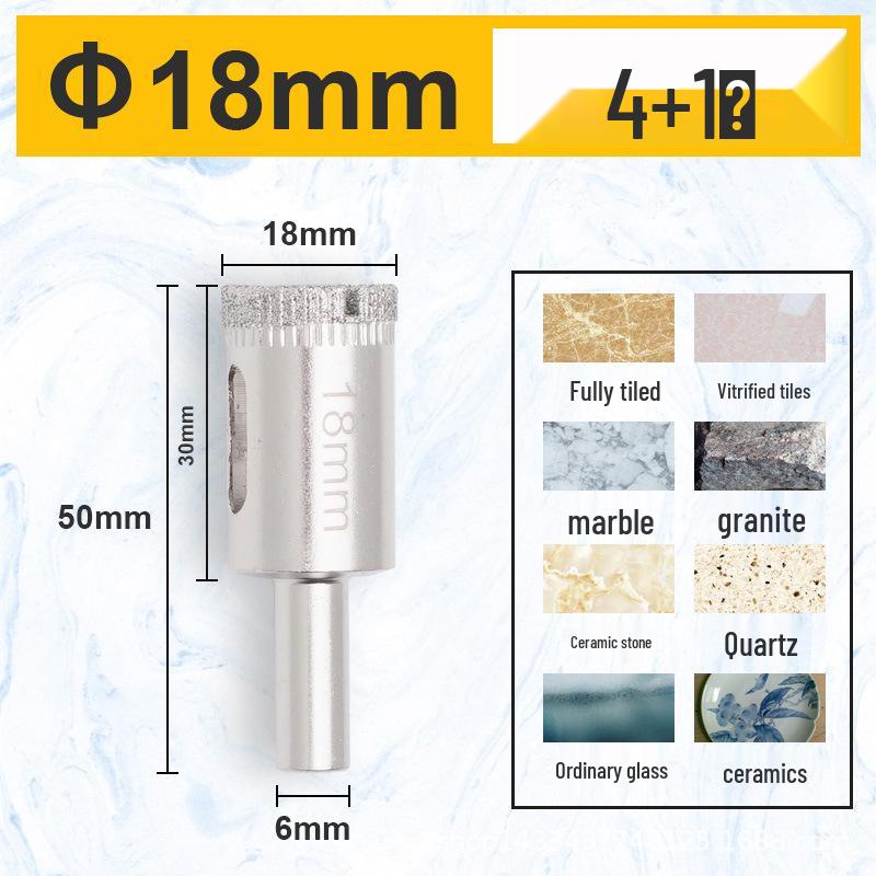 Alloy Glass & Tile Hole Drill Bit Set