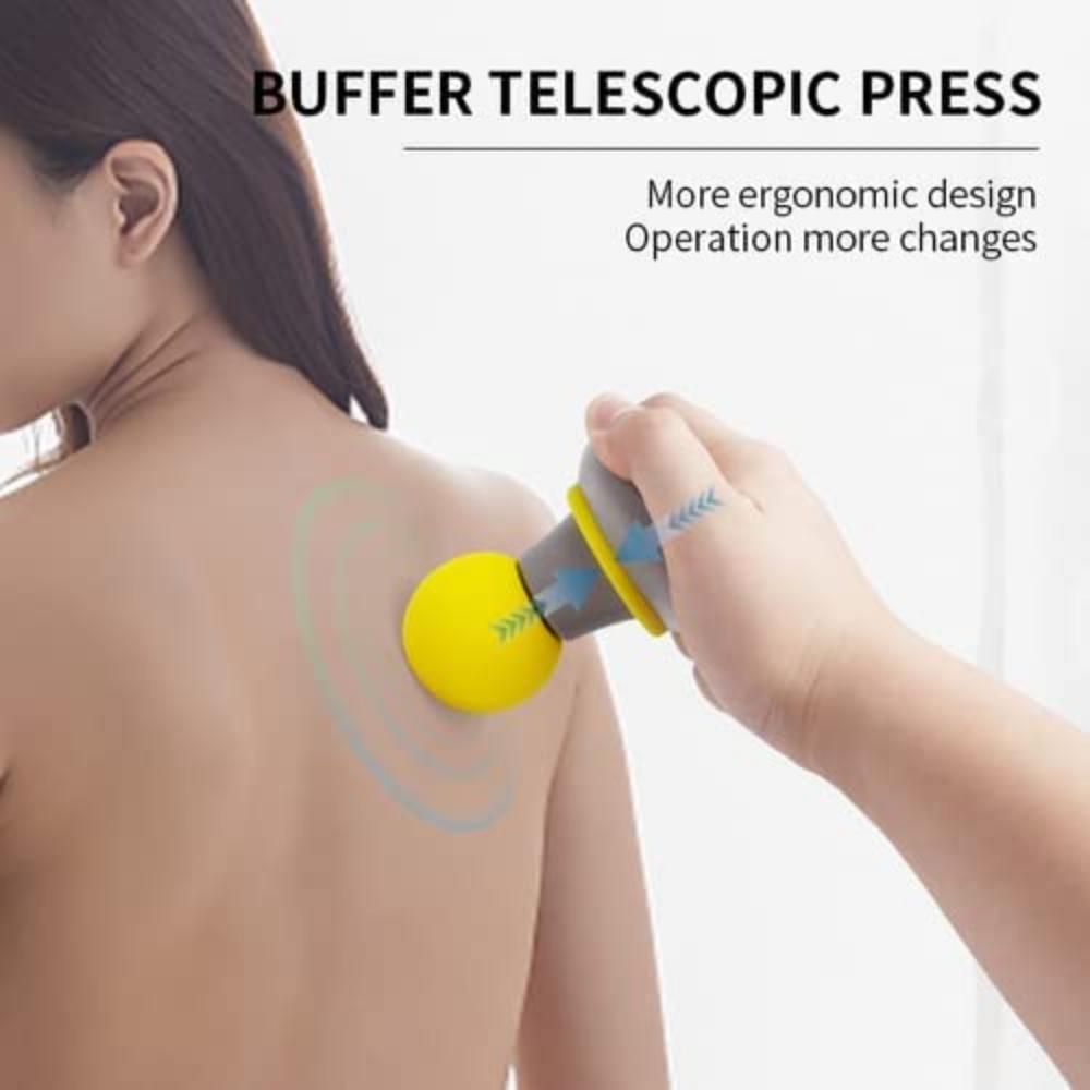 Mini Massage Gun Muscle Therapy Gun Deep Tissue Percussion Body Muscle Massager with 6 Adjustable Speeds Strong Vibration  for Foot Pain Relief