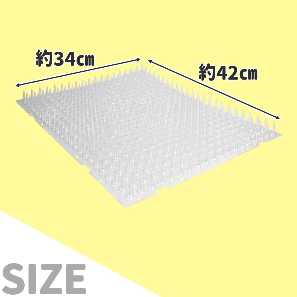 Pet Kenkodo Cat Prickly Sheets 8 Cat Prevents Intrusion and Tampering Prickly Repellent, (Transparent, Sheets) Mat, (Indoor/Outdoor),