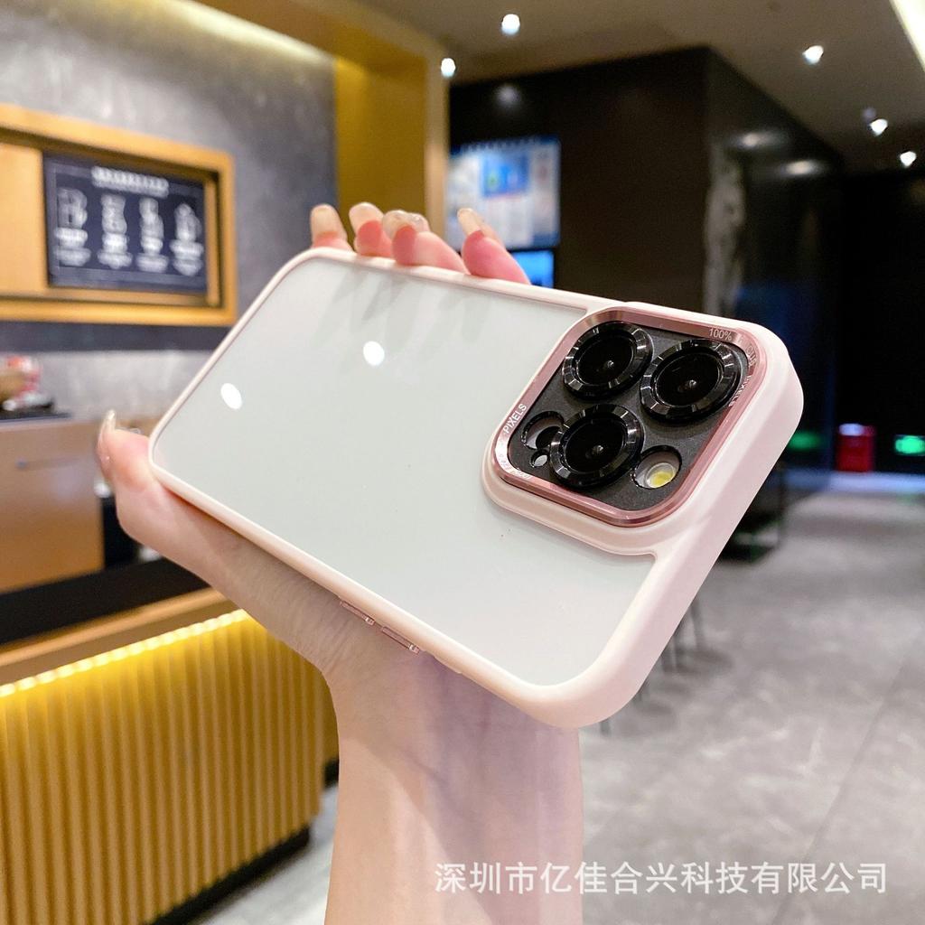 The new fine-hole eagle eye magnetic suction is suitable for iPhone17promax mobile phone case, Apple 16 transparent hard case protective case.