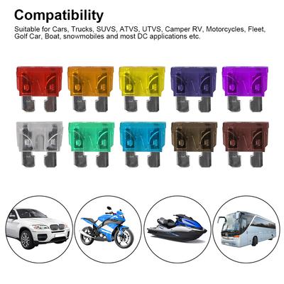 Car Truck Fuses Clip Assortment 50/100 Pcs 2A 3A 5A 7.5A 10A 15A 20A 25A 30A 35A 40A Amp