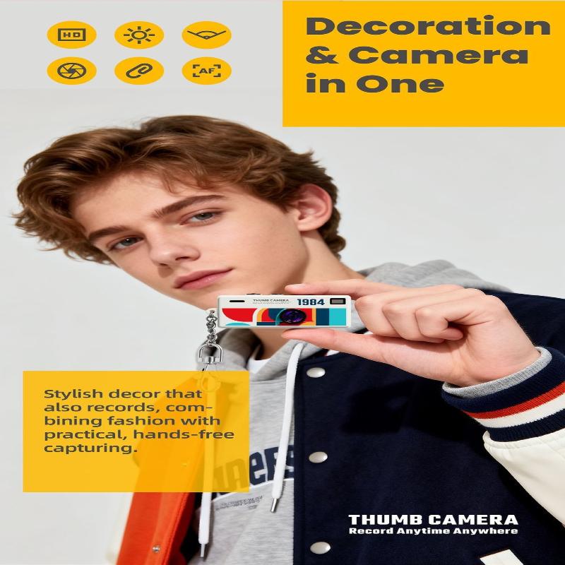 Digital Camera 0.96 Inch Keychain Camera Retro Support Memory Card 1080P Very Small Camcorder Video Recorder With Flash
