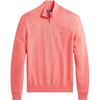 Polo Small Pony Logo Embroidered Half-Zip Long Sleeve Knit Top Men Tops Pink MNPOSWE16820538-650