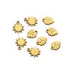 20 pièces Acier Inoxydable Couleur Dorée Pendentifs Tournesol Petites Feuilles Breloques DIY Collier Fabrication de Bijoux Accessoires Bracelet