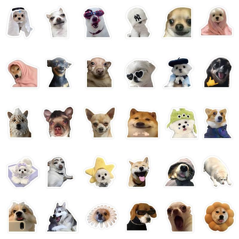 Realistic Popular Dog Stickers Cute And Funny Animal Decorations For Phone Cases And Journals Pieces)