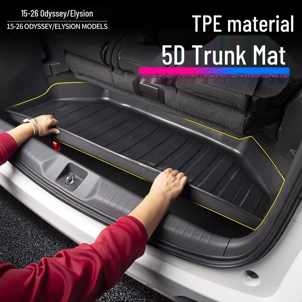 3D High-Edge TPE Waterproof Trunk Mat for 15-26 Odyssey & Elysion Models