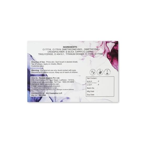 Recode We Stole Da Show Powder Blush Palette - 30 Gms