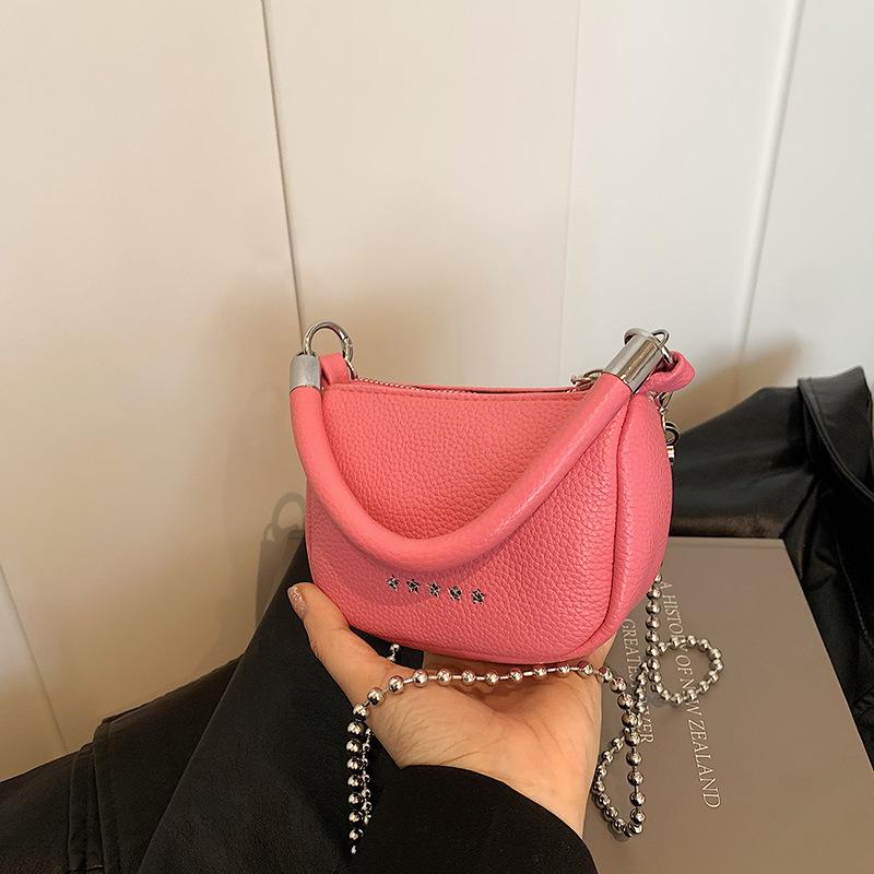 Small Fresh Bag Women'S Bag Tide Chain Shoulder Messenger Bag Design Saddle Bag