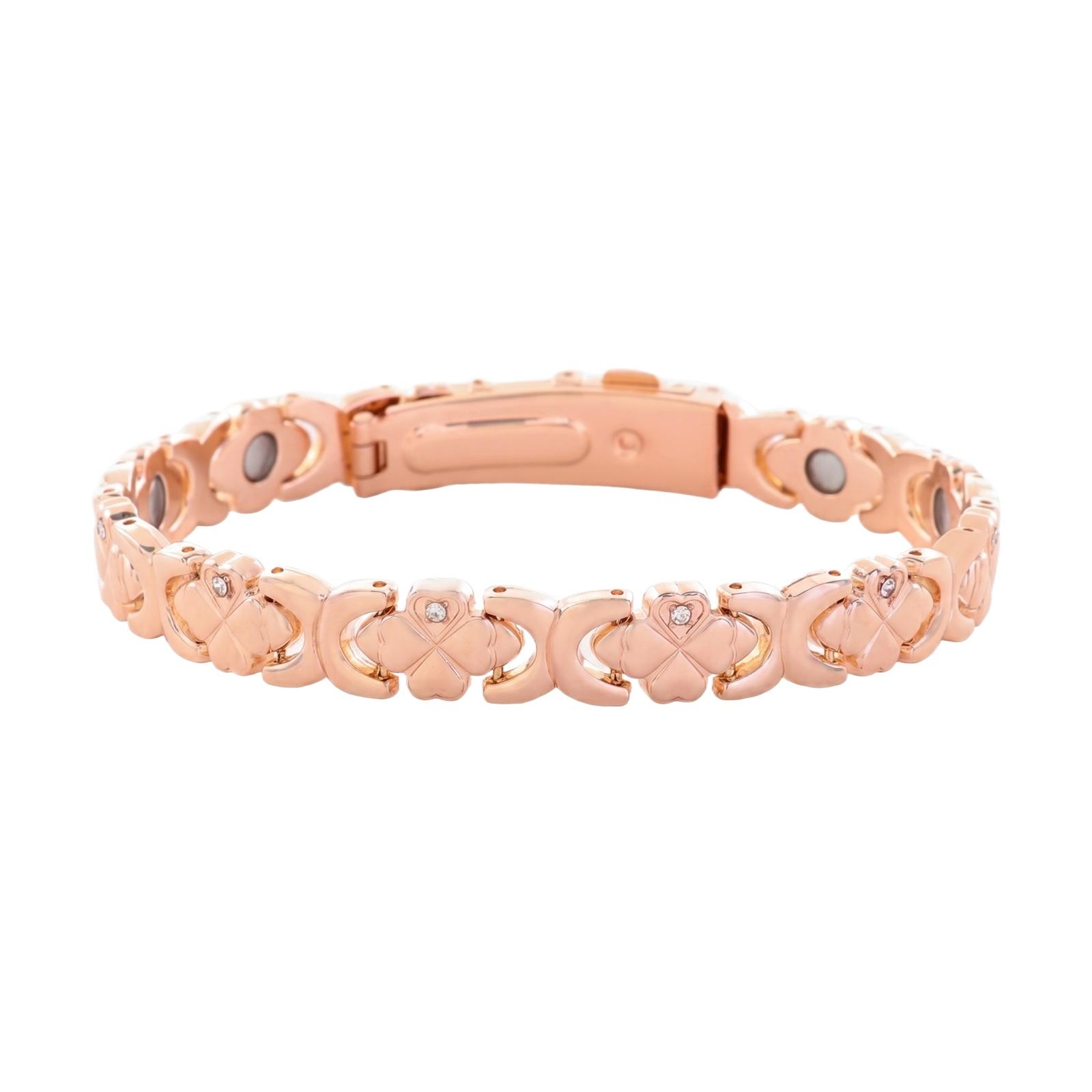 

Fashionable Light Luxury Flower Magnet Bracelet One Size