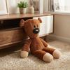 Mr.Bean Movie Teddy Bear Stuffed Plush Doll, Soft Fluffy Bean Bear Sleep Pillow for Infant Comfort Birthday Present