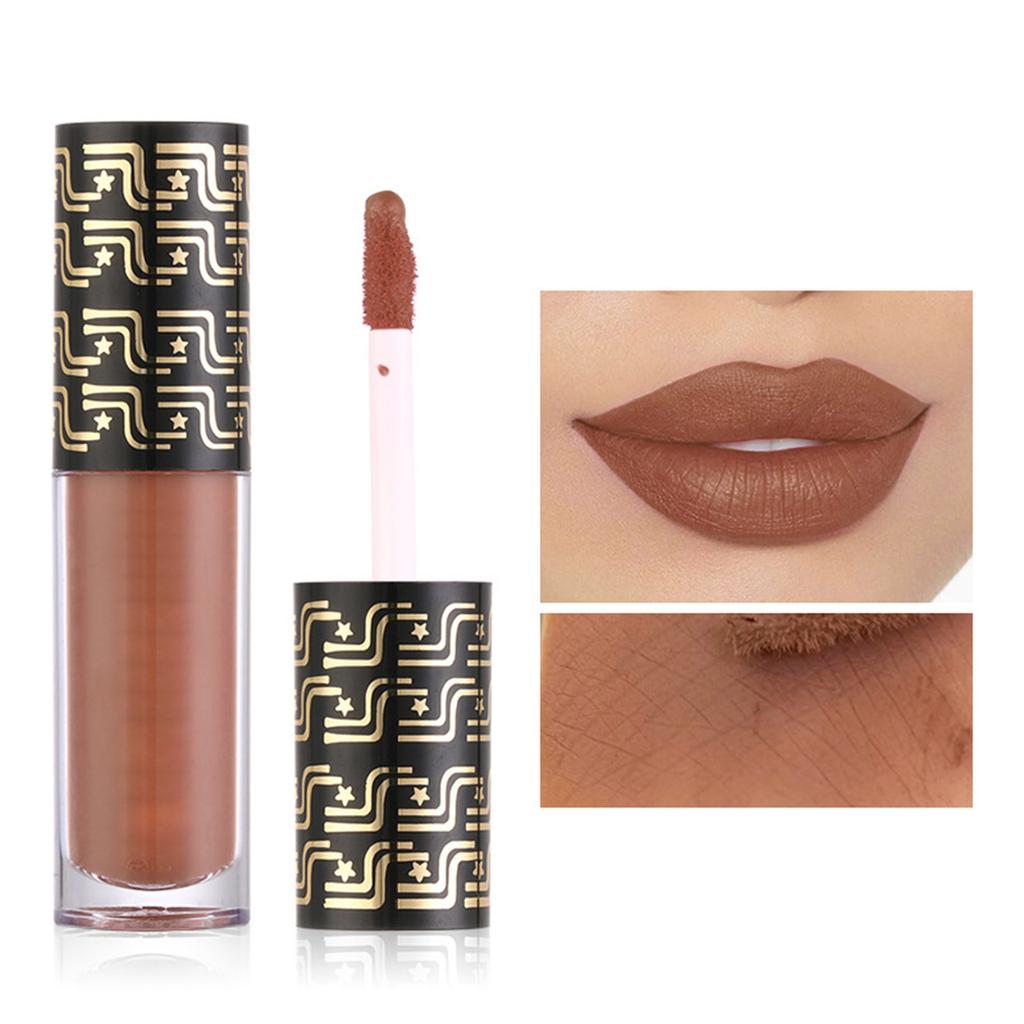 1Pc Matte Liquid Lipstick Long Lasting Waterproof Smudge Proof Non Sticky Lip Gloss with Velvety Smooth Finish for Women Girls