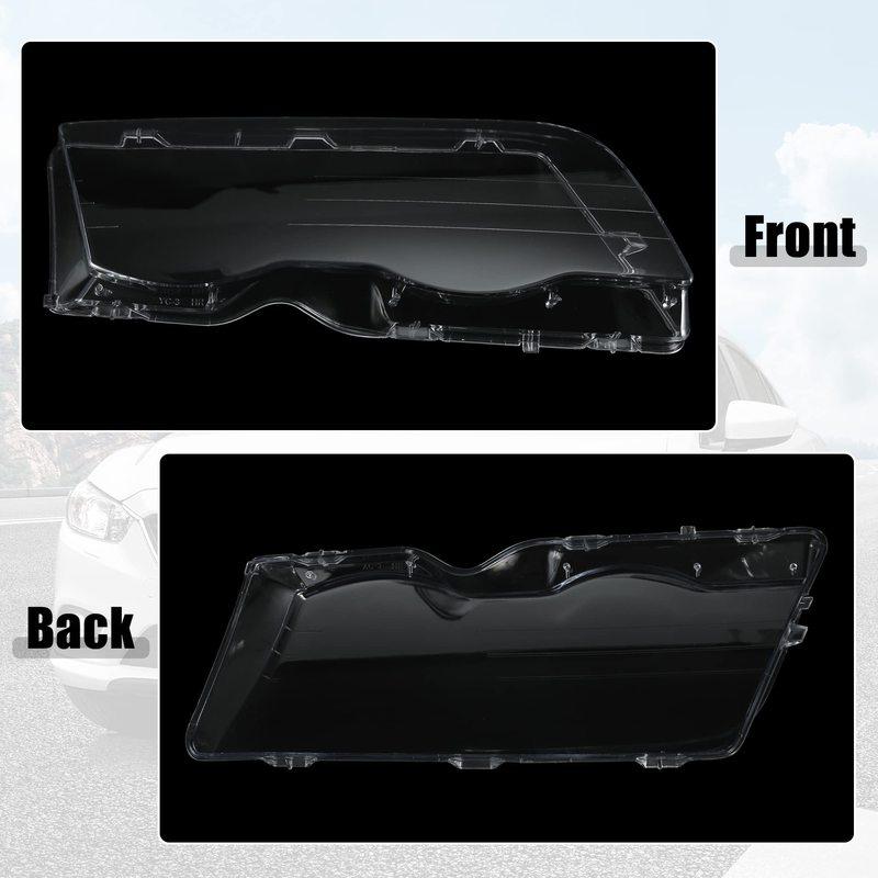 Car Headlight Cover Lampshade Shell Cover For BMW E46 3 Series 4 Door 1998-2001 HeadLamp Clear Lens Cover