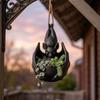 3D Printing Gothic Style Bat Hanging Planter Creative Whimsical Hanging  Planter Black Plastic Bat Wing Flowerpot