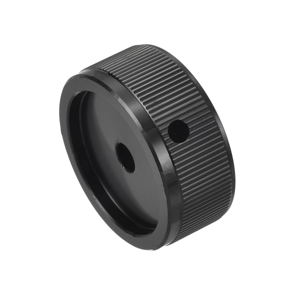 Uxcell Aluminum Potentiometer Knob X Round Shaft Straight Tube Volume Tone Control Knob for Black 1/4" 1.5" Guitar/Bass,