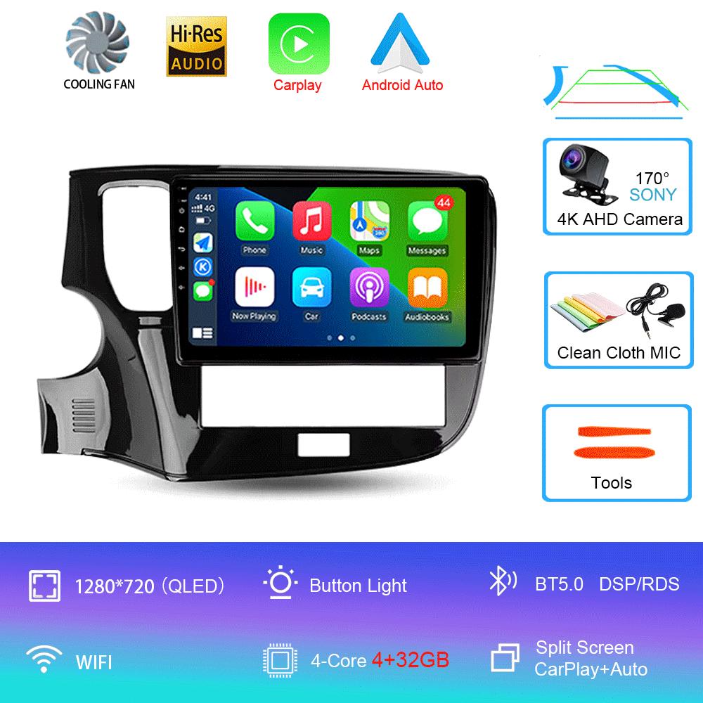 Android 14 Car Radio For Mitsubishi Outlander 3 III GF0W GG0W 2018 - 2021 Multimedia Video Player Navigation Stereo GPS