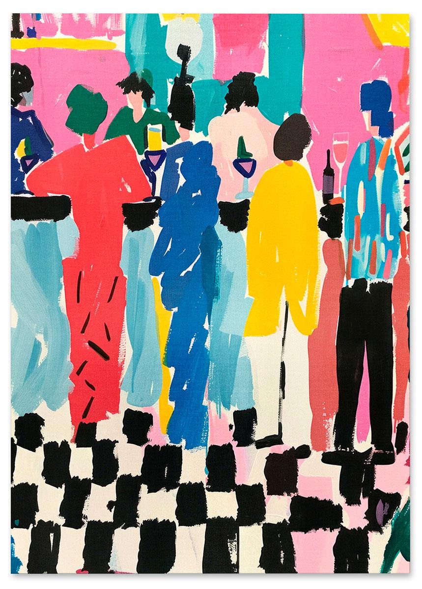 

Plakat ilustracja kawiarnia 30x40 cm