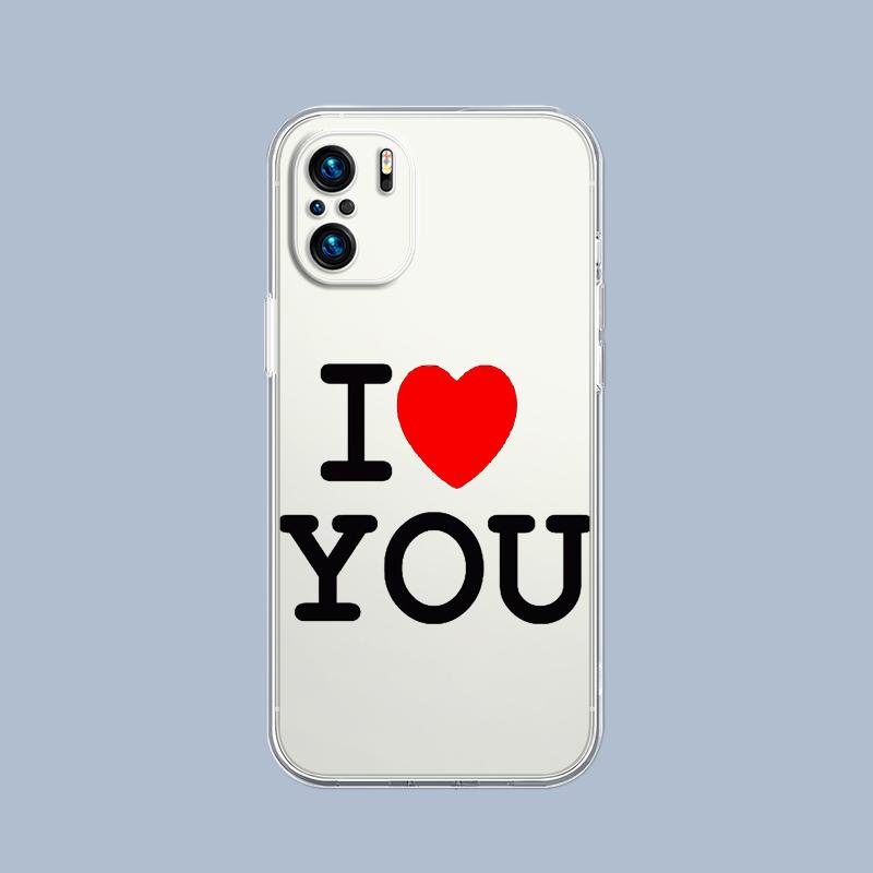 Miluji tě Růžové Srdce Pouzdro na Telefon Pro Xiaomi Redmi Note 15 14 5G 13 12 10 11 Pro Plus 4G 14C 13C 12C Měkké TPU Průhledné Kryt Dárek
